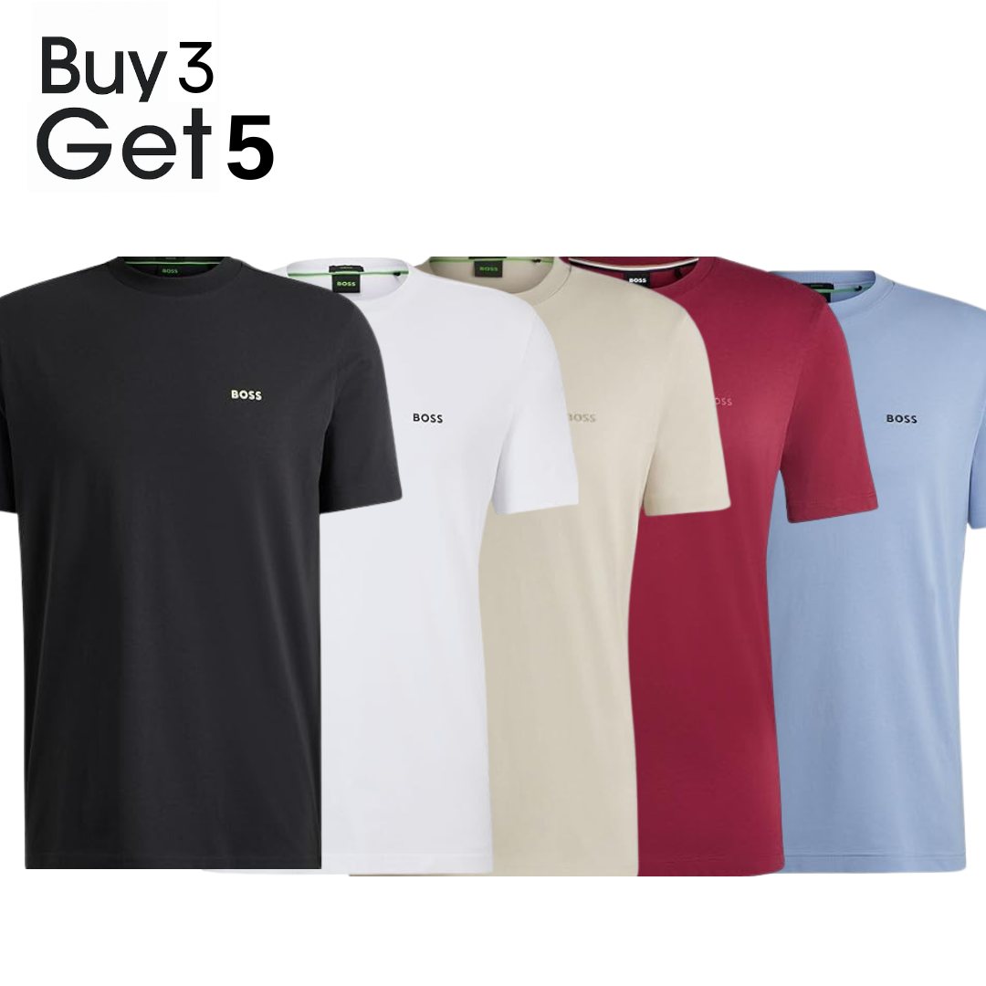 👕 Buy 3 Get 5 for £37,90 - H Boss Premium T-Shirt Set