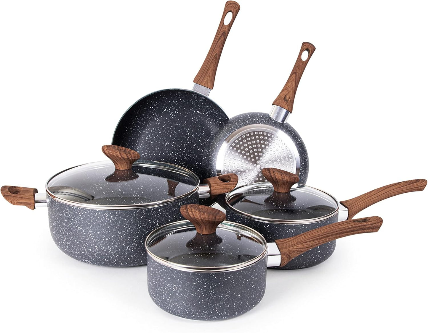 🍳 Non-Stick Pots & Pans Set – 8-Piece Cookware Collection